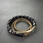 Fortune Jewel Vintage Peace Tibetan Ebony Wood Beads Copper Multilayered Healing Bracelet