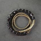 Fortune Jewel Vintage Peace Tibetan Ebony Wood Beads Copper Multilayered Healing Bracelet