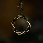 Fortune Jewel Vintage Copper Brass Luck Handmade Necklace Pendant