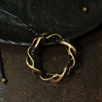 Fortune Jewel Vintage Copper Brass Luck Handmade Necklace Pendant