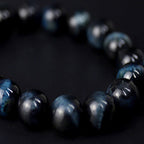 Fortune Jewel Tiger Eye Ebony Wood Beads Calm Bracelet