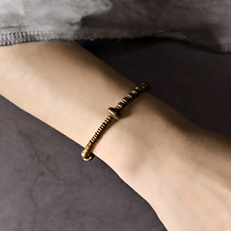 Fortune Jewel Balance Copper Luck Brass Bracelet
