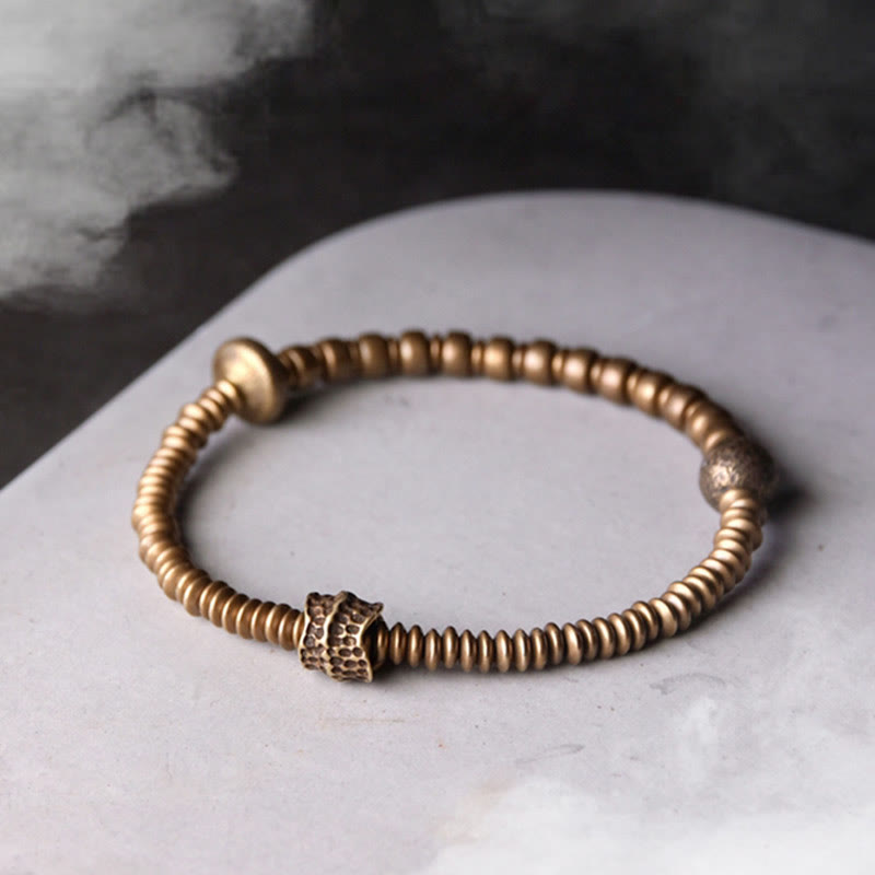Fortune Jewel Balance Copper Luck Brass Bracelet