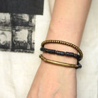 Fortune Jewel Vintage Lava Rock Copper Beads Multi-layered Wrap Bracelet