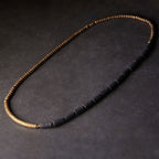 Fortune Jewel Vintage Lava Rock Copper Beads Multi-layered Wrap Bracelet