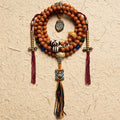 Fortune Jewel Tibet Bodhi Seed 108 Mala Beads Wisdom Peace Bracelet Necklace
