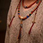 Fortune Jewel Tibet Bodhi Seed 108 Mala Beads Wisdom Peace Bracelet Necklace