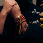 Fortune Jewel Tibet Bodhi Seed 108 Mala Beads Wisdom Peace Bracelet Necklace
