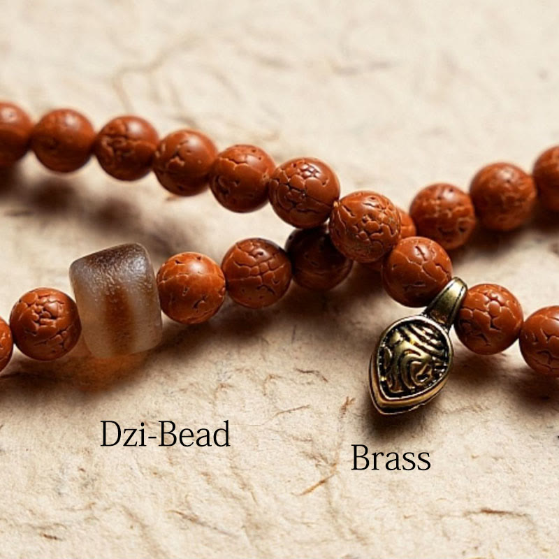 Fortune Jewel Tibet Bodhi Seed 108 Mala Beads Wisdom Peace Bracelet Necklace