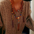 Fortune Jewel Tibet Bodhi Seed 108 Mala Beads Wisdom Peace Bracelet Necklace