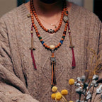 Fortune Jewel Tibet Bodhi Seed 108 Mala Beads Wisdom Peace Bracelet Necklace