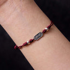 Fortune Jewel Handmade 925 Sterling Silver Peace And Joy Safe Well Protection Braided Bracelet