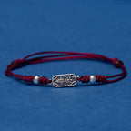 Fortune Jewel Handmade 925 Sterling Silver Peace And Joy Safe Well Protection Braided Bracelet