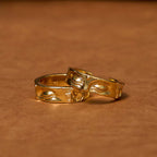 Fortune Jewel Golden Meditation Buddha Serenity Copper Adjustable Ring Fortune Jewel
