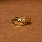 Fortune Jewel Golden Meditation Buddha Serenity Copper Adjustable Ring Fortune Jewel