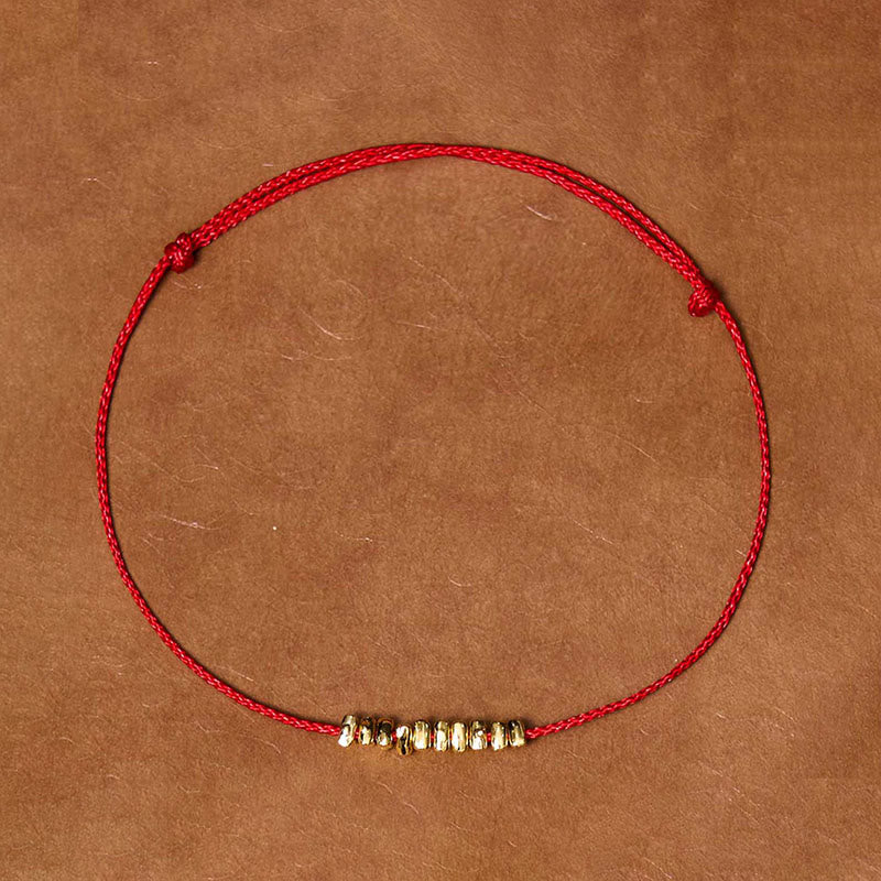 Fortune Jewel Handmade 925 Sterling Silver Small Pieces Protection Braided Ultra-Thin Rope Bracelet