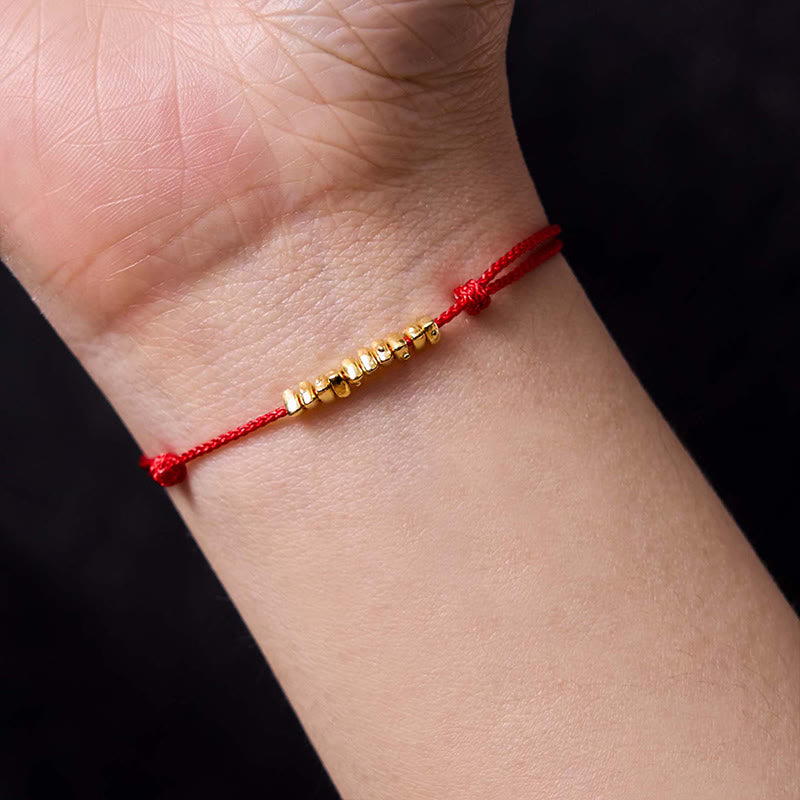 Fortune Jewel Handmade 925 Sterling Silver Small Pieces Protection Braided Ultra-Thin Rope Bracelet