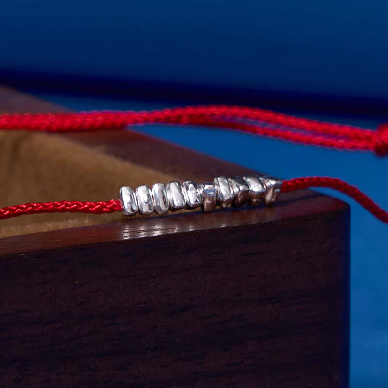 Fortune Jewel Handmade 925 Sterling Silver Small Pieces Protection Braided Ultra-Thin Rope Bracelet
