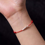 Fortune Jewel Handmade 925 Sterling Silver Small Pieces Protection Braided Ultra-Thin Rope Bracelet