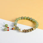 Fortune Jewel Jade Sandalwood Bamboo Pearl Prosperity Bracelet
