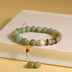 Fortune Jewel Jade Sandalwood Bamboo Pearl Prosperity Bracelet