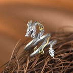 Fortune Jewel Vintage Dragon Pattern Protection Ring