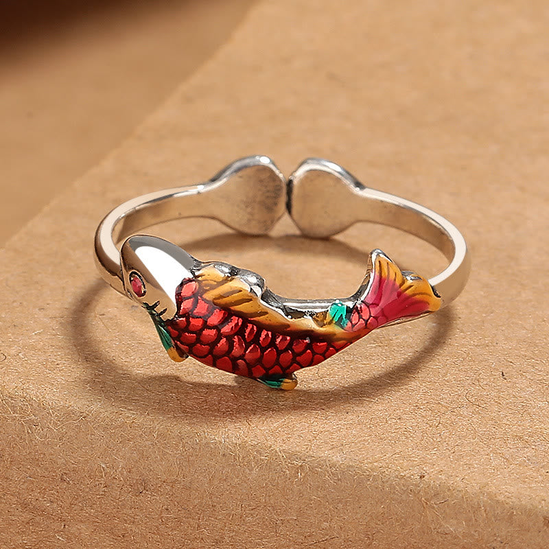 Fortune Jewel Luck Koi Fish Wealth Prosperity Ring