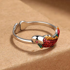Fortune Jewel Luck Koi Fish Wealth Prosperity Ring
