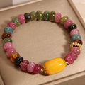 Fortune Jewel Natural Tourmaline Topaz Positive Bracelet