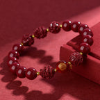 Fortune Jewel Chinese Zodiac Cinnabar Keep Away Evil Spirits Blessing Bracelet