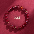 Fortune Jewel Chinese Zodiac Cinnabar Keep Away Evil Spirits Blessing Bracelet