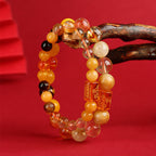 Fortune Jewel Five Elements God Of Wealth Various Crystal Agate Wealth Luck Bracelet