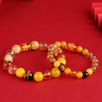 Fortune Jewel Five Elements God Of Wealth Various Crystal Agate Wealth Luck Bracelet
