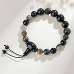 Fortune Jewel Five Elements Various Crystal Black Obsidian Wealth Wisdom Bracelet