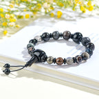 Fortune Jewel Five Elements Various Crystal Black Obsidian Wealth Wisdom Bracelet