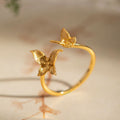 Fortune Jewel 925 Sterling Silver Butterfly Love Ring