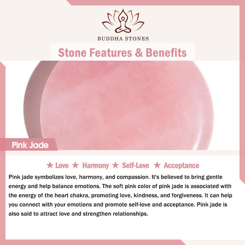 Fortune Jewel Natural Dusty Rose Pink Jade Self-Love Bracelet Bangle