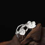 Fortune Jewel 925 Sterling Silver Plum Bossom Balance Ring