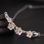 Fortune Jewel 925 Sterling Silver Plum Bossom Protection Necklace Pendant