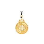 Fortune Jewel Gold Plated Copper Koi Fish Strength Necklace Pendant