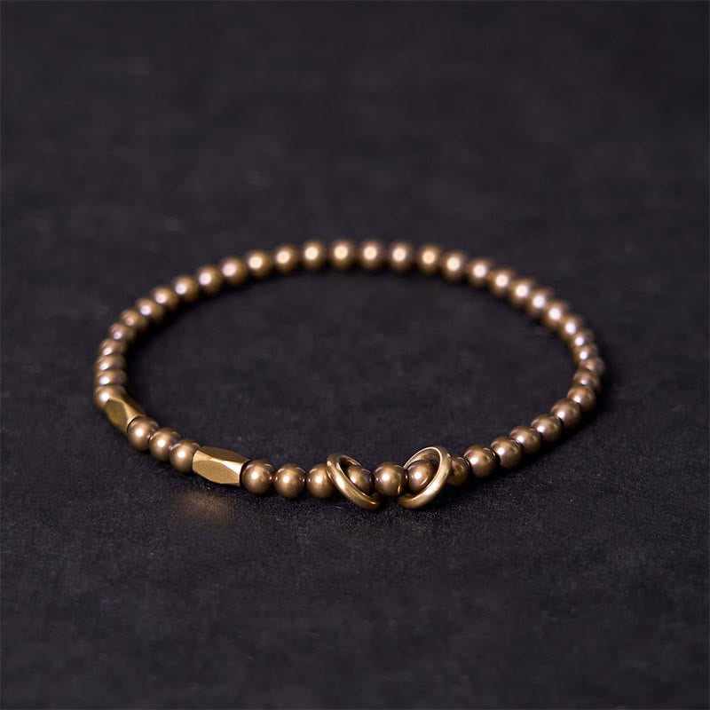 Fortune Jewel Wealth Self Care Copper Brass Beads Design Couple Bracelet