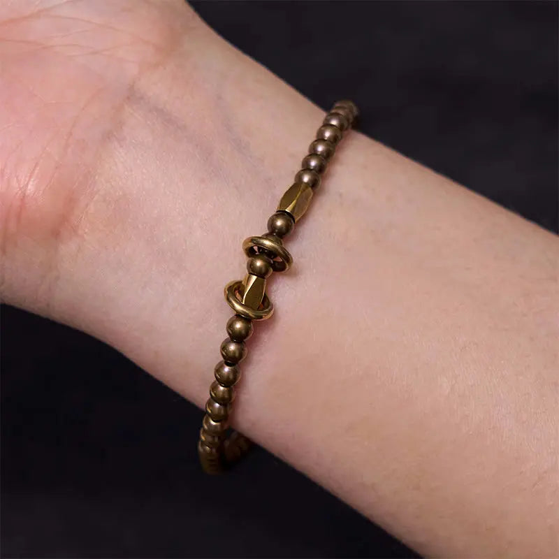 Fortune Jewel "Wishing You Balance and Strength" Brass Bracelet Includes Gift Message Card Fortune Jewel