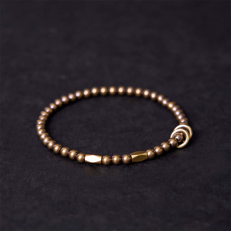 Fortune Jewel Wealth Self Care Copper Brass Beads Design Couple Bracelet