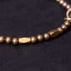 Fortune Jewel Wealth Self Care Copper Brass Beads Design Couple Bracelet