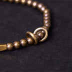 Fortune Jewel Wealth Self Care Copper Brass Beads Design Couple Bracelet