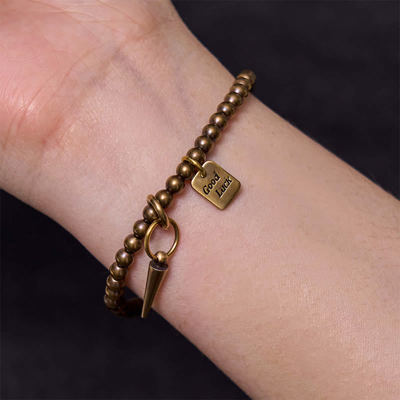 Fortune Jewel Vintage Copper Brass Beads Fortune Balance Bracelet