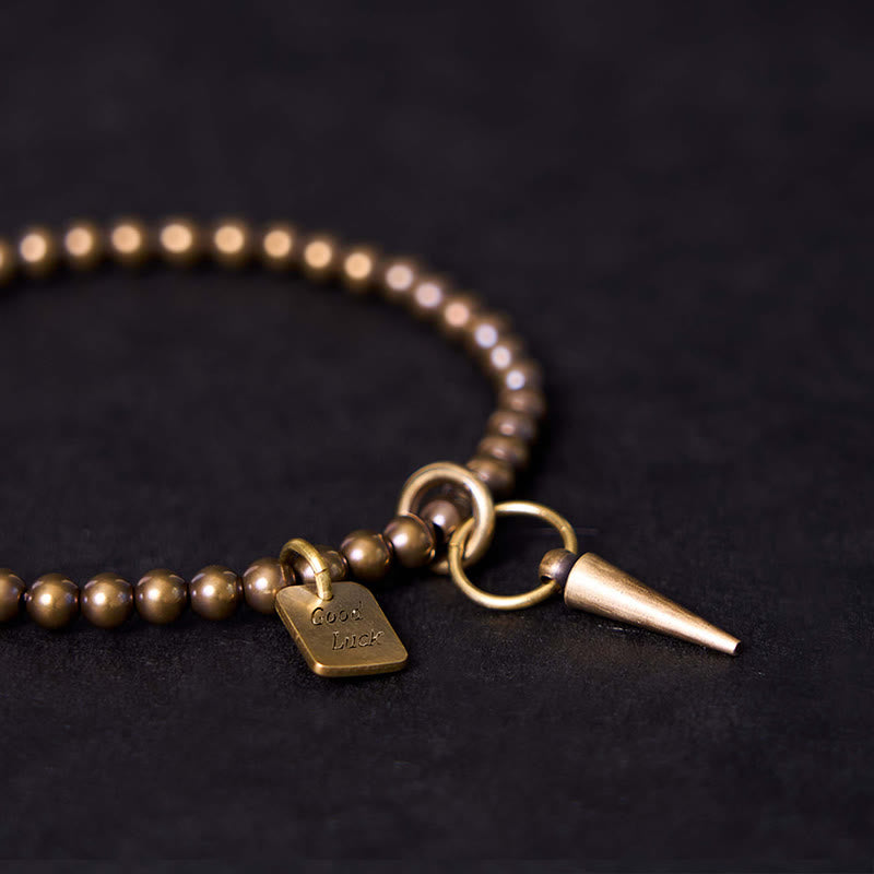 Fortune Jewel Vintage Copper Brass Beads Fortune Balance Bracelet
