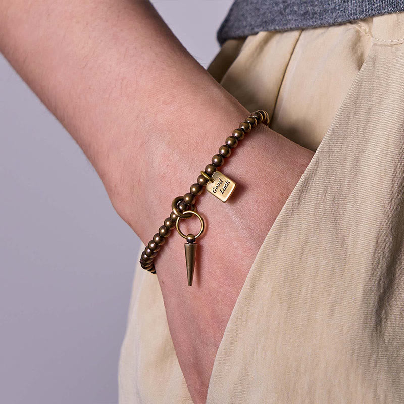 Fortune Jewel Vintage Copper Brass Beads Fortune Balance Bracelet