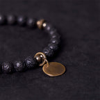Fortune Jewel Natural Lava Rock Beads Calm Support Healing Bracelet
