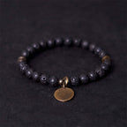 Fortune Jewel Natural Lava Rock Beads Calm Support Healing Bracelet